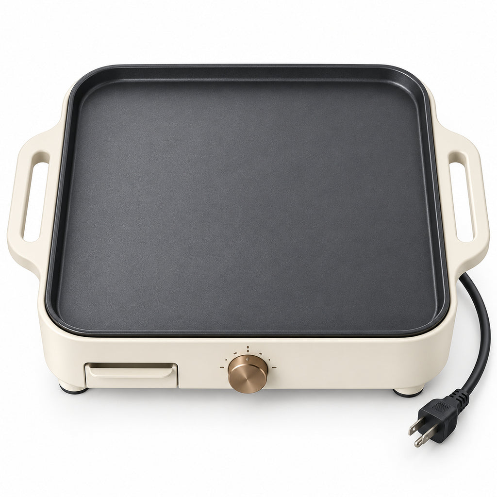 Compact Square Electric Griddle