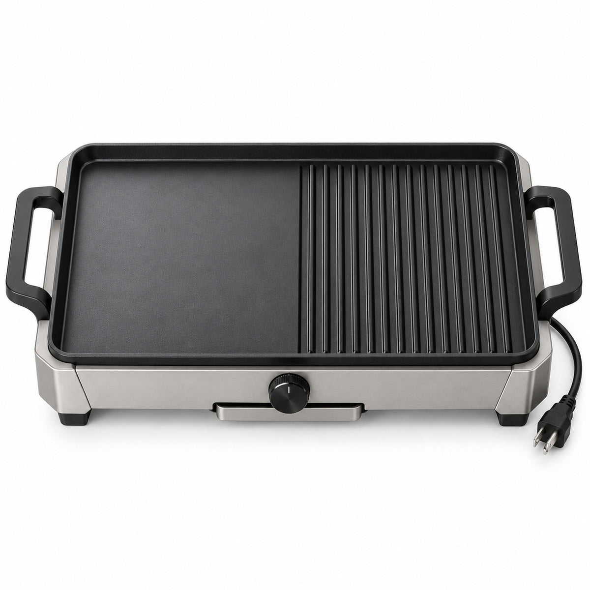Split-Surface Electric Grill and Griddle