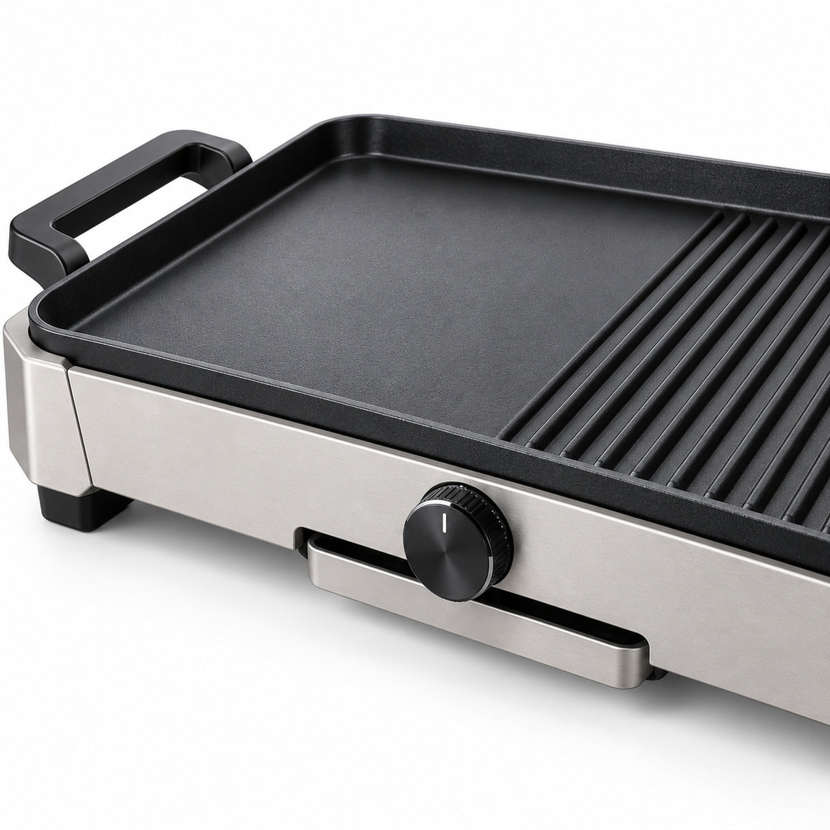 Split-Surface Electric Grill and Griddle