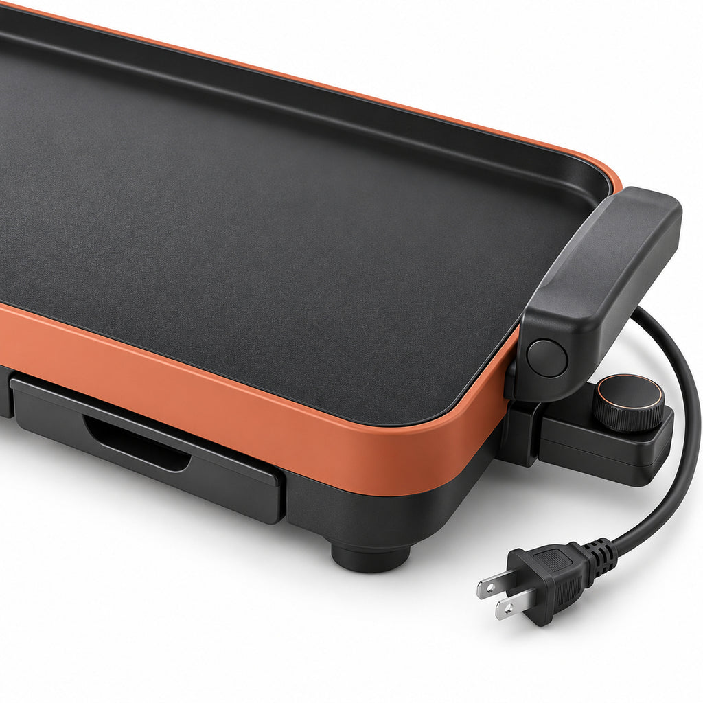 Removable-Handle Electric Griddle