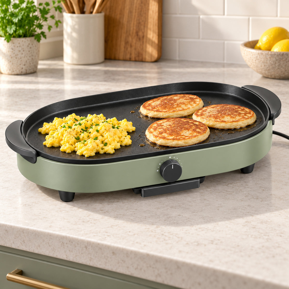 Oval Tabletop Electric Griddle