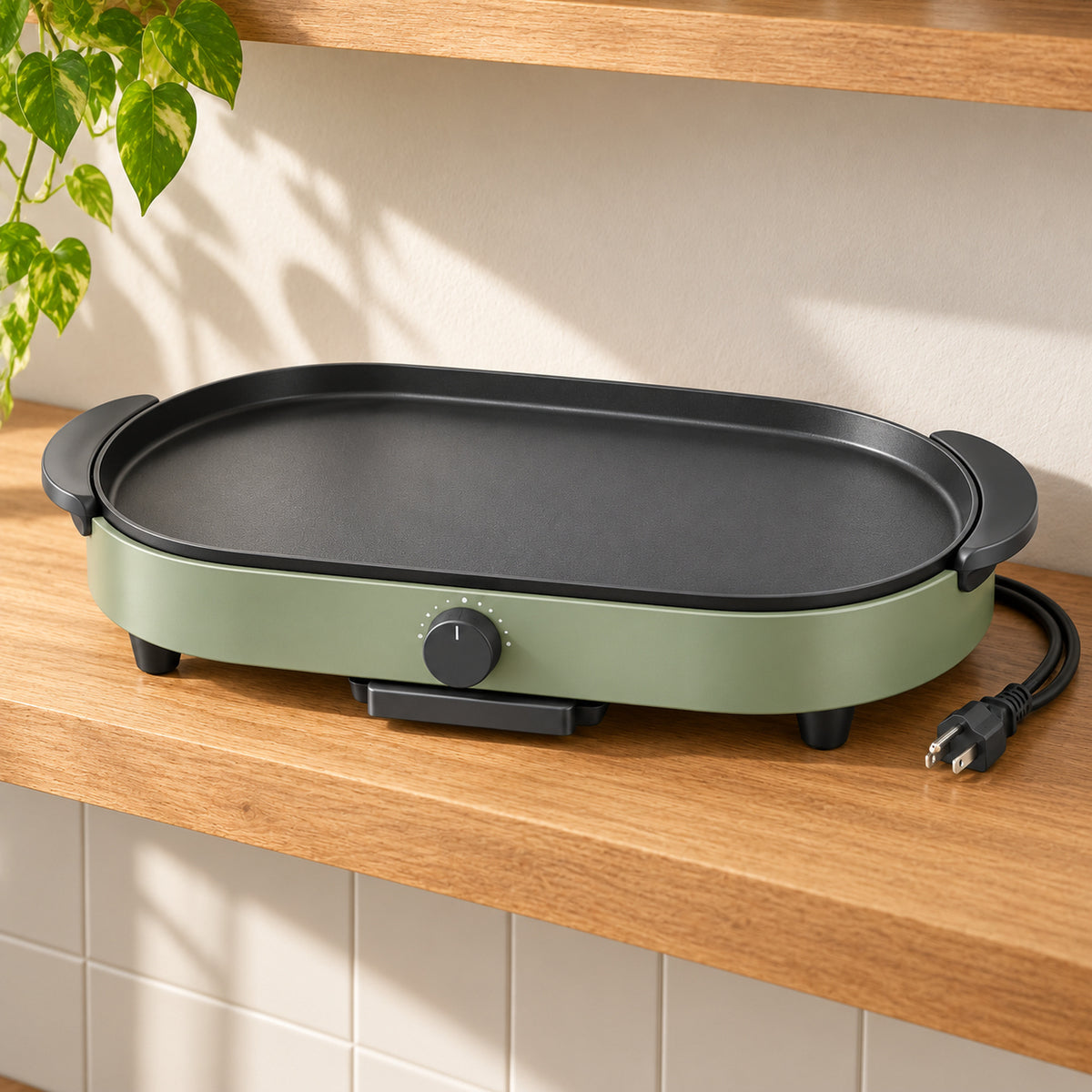 Oval Tabletop Electric Griddle