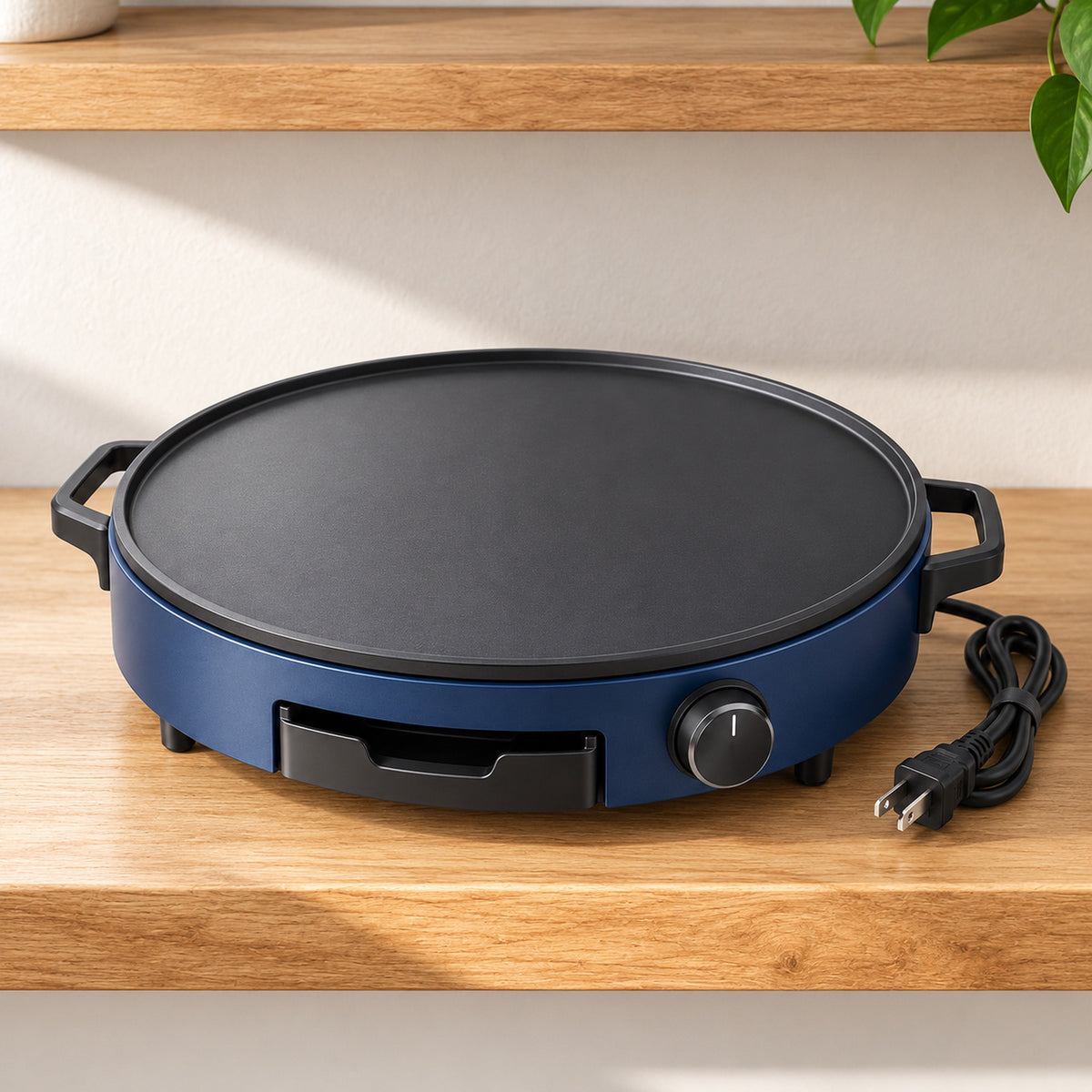 Round Breakfast Electric Griddle